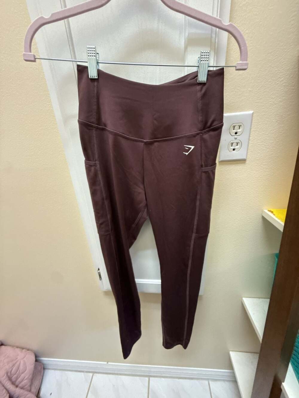 Gymshark Women's High-Waisted Pocket Leggings in Brown